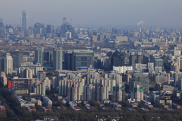 【从中央电视塔上环视京城摄影图片】北京市风光摄影