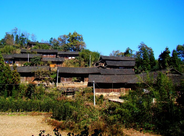 【大山顶上的村寨摄影图片】湘西保靖纪实摄影_小东学摄影_太平洋电脑