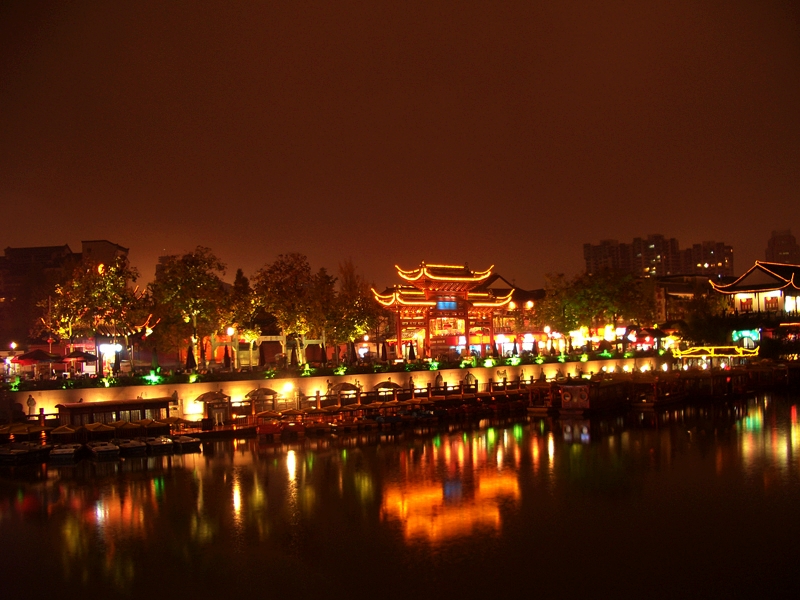 江苏南京秦淮河畔夜景