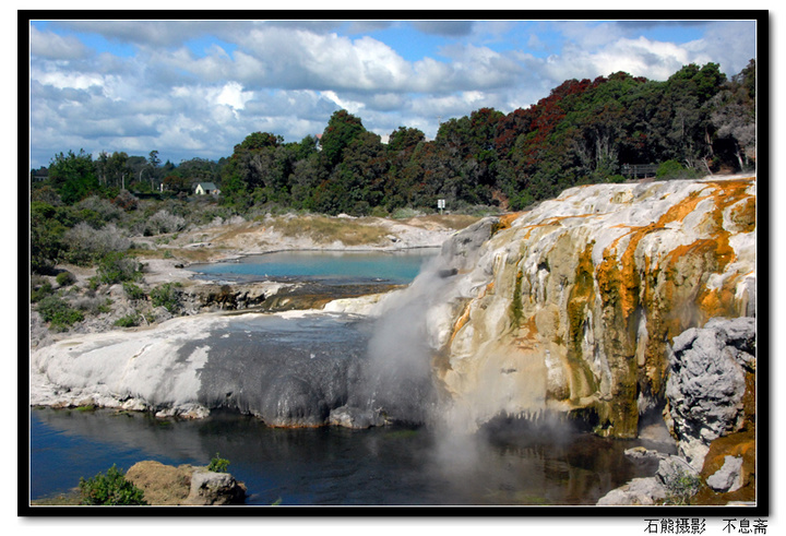 【著名的新西兰地热景观摄影图片】新西兰罗托