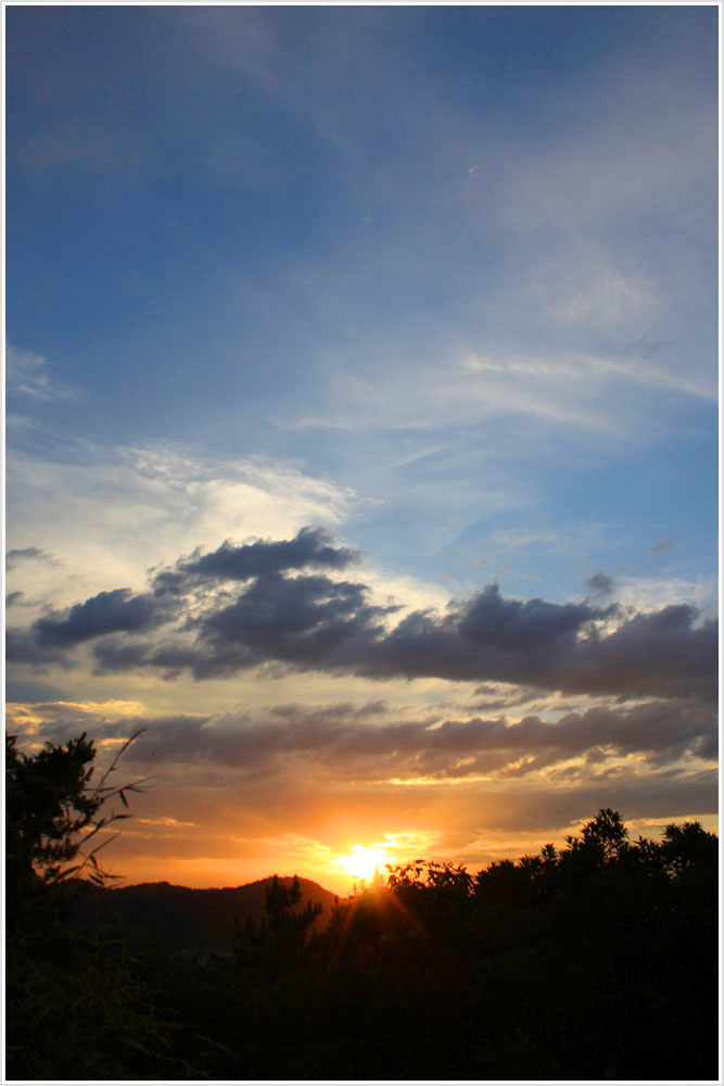 美丽的杭州之夕阳西照