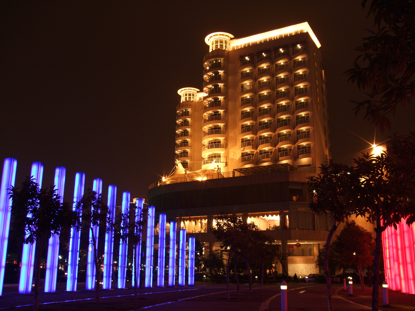 中山岐江河夜景