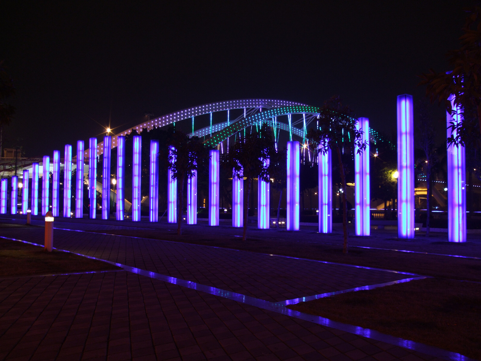 中山岐江河夜景
