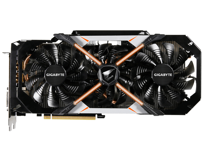 技嘉AORUS GeForce GTX 1070 8G (rev. 1.0) 正面