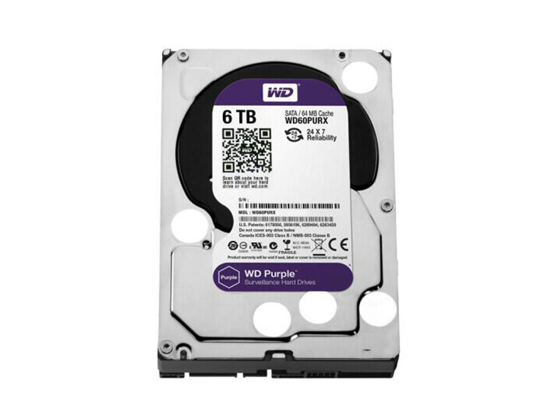 西部数据 6TB 64MB SATA3 紫盘 (WD60PURX) 主图