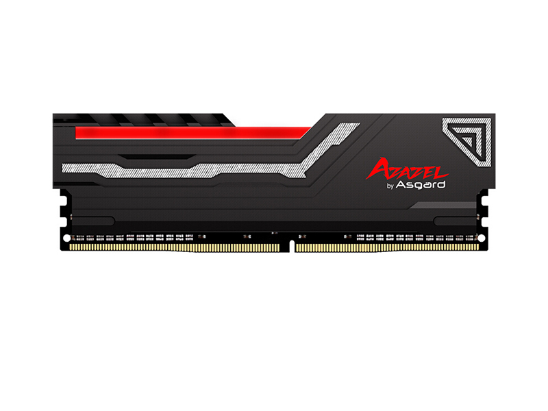 阿斯加特阿扎赛尔系列-PC-DDR4-16GB（8GBx2)-3000MHz-灯条黑散热片红灯 主图