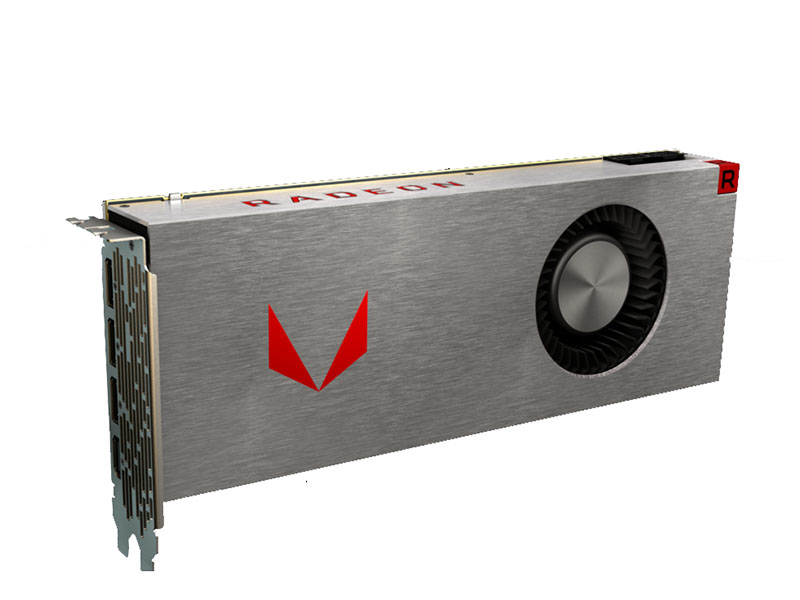 AMD Radeon RX Vega 64 Liquid Cooled正面
