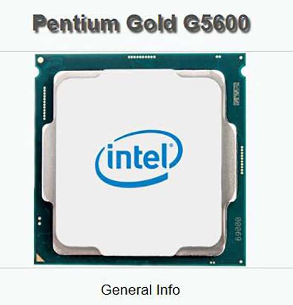 Intel 奔腾金牌G5600 主图
