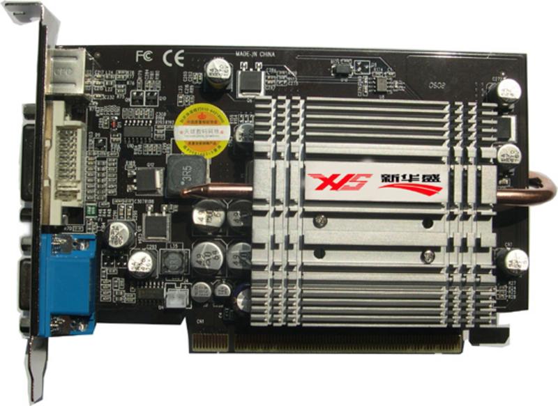 新华盛XHS-FX6200 PCI-E 128M/128bit 正面