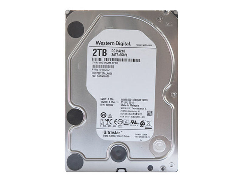 西部数据Ultrastar DC HA210 2TB 128M SATA 硬盘(HUS722T2TALA604) 主图