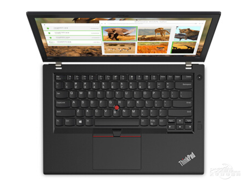 联想ThinkPad T480(酷睿i7-8550U/8GB/1TB/MX150)俯视