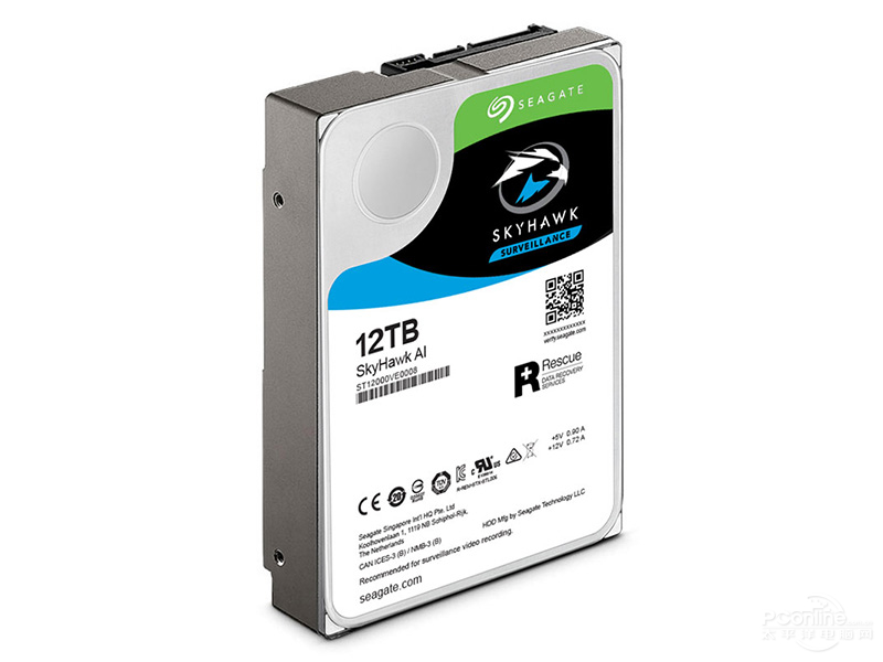 ϣݿӥ 12TB 256M SATA Ӳ(ST12000VE0008)ͼ