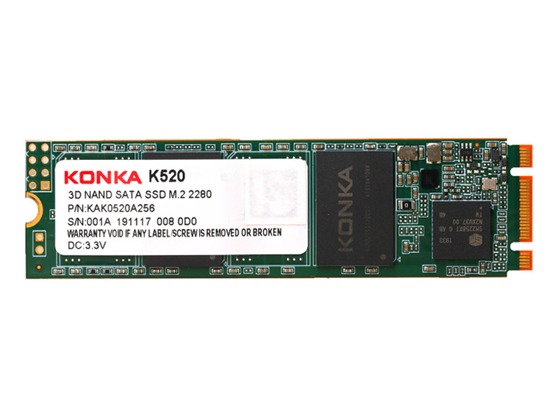 康佳K520 1TB M.2 SSD 正面