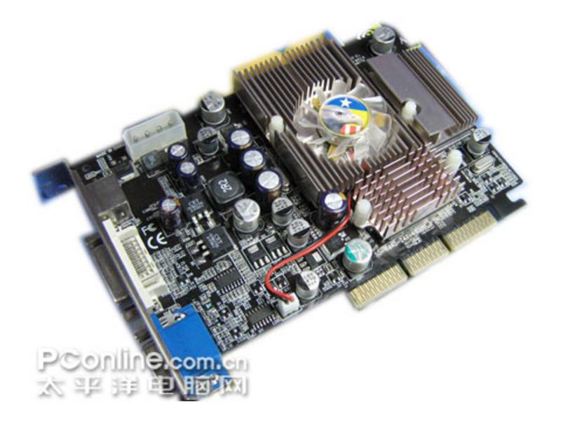 金鹰GF6600LE AGP DDR256M128bit 正面