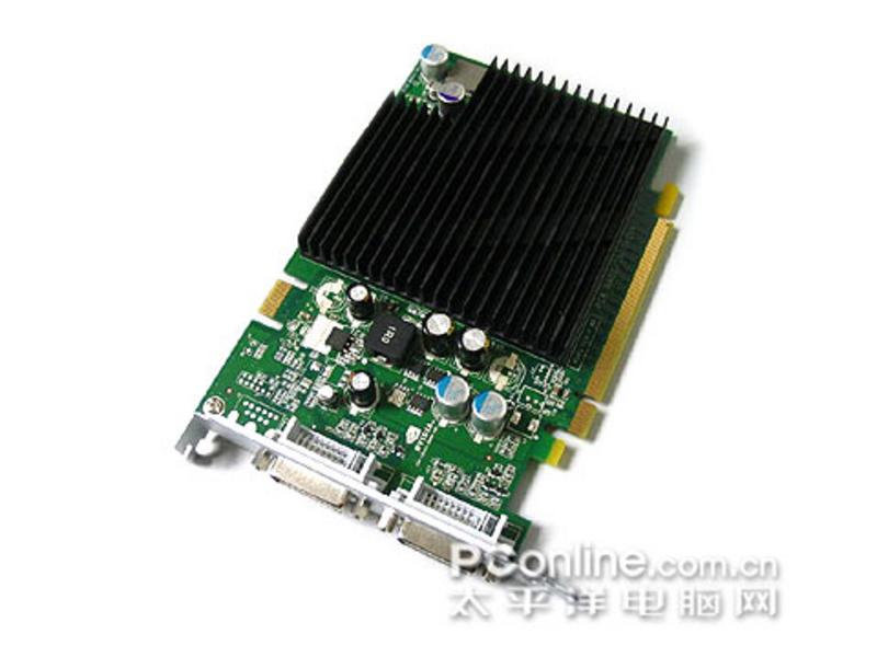 影驰GF7300GT 256M DDR2 Dual DVI 正面