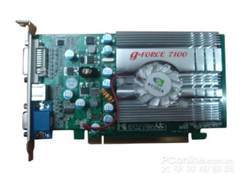 千禧7100GS 256M PCI-E普及版 正面