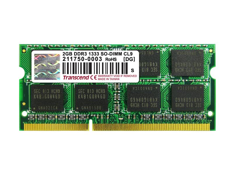 创见笔记本内存(2G/DDR3 1333) 图片