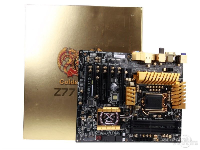 精英Z77H2-AX黄金板配盒图