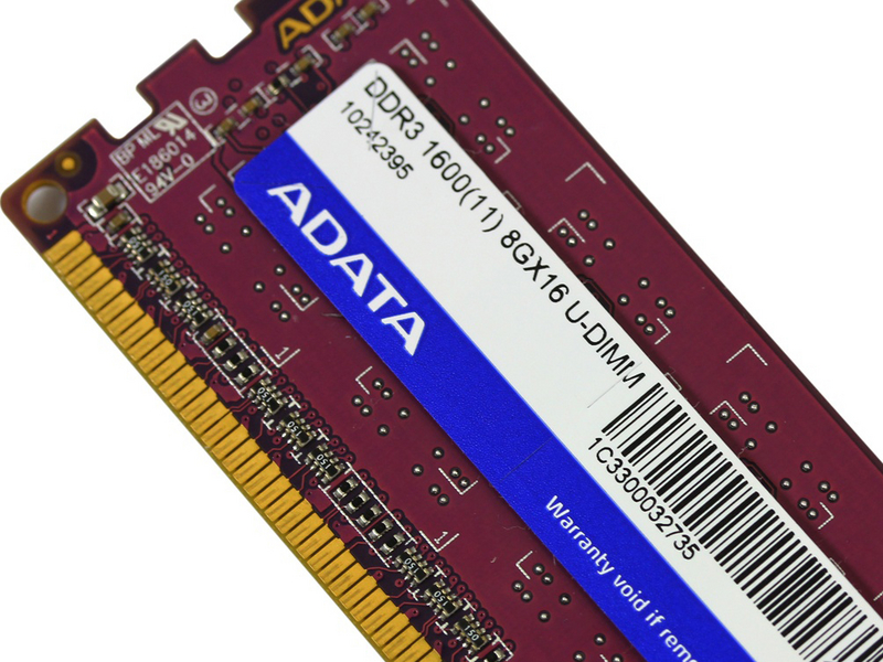 威刚万紫千红DDR3 1600 8G