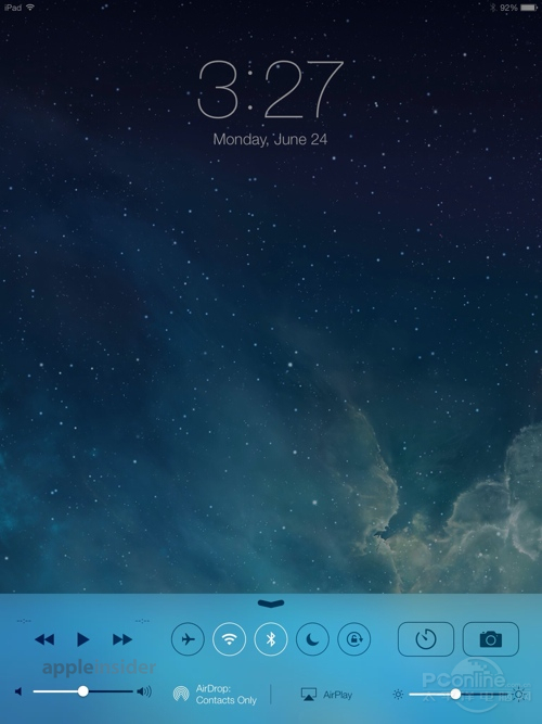 苹果iPad Air(16G/Wifi版)ios7屏幕图
