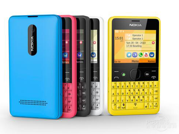 图】诺基亚210双卡版图片( Nokia Asha 210 图