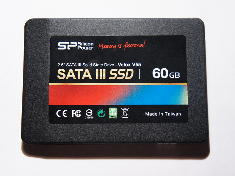 SP广颖电通ssd固态硬盘V55 60g 正面