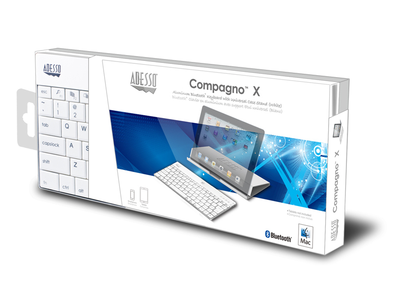 艾迪索WKB-1000XW 蓝牙3.0铝合金键盘&多功能支架保护套 主图