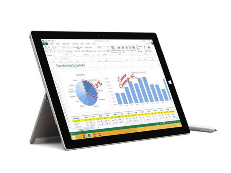 微软Surface Pro 3(i5/128GB/专业版) 前视