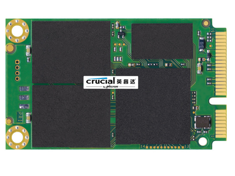 Crucial英睿达 M500 120GB mSATA 固态硬盘  正面