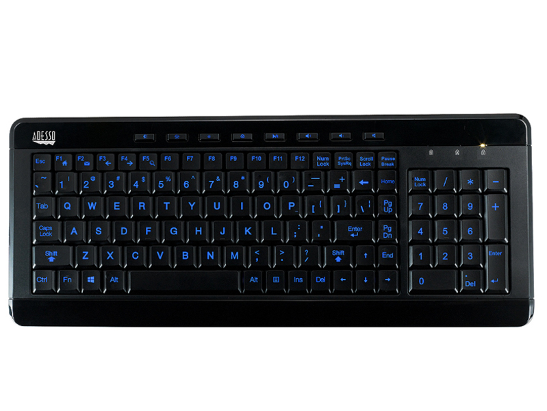 艾迪索AKB-120EB 多媒体三色发光键盘 主图