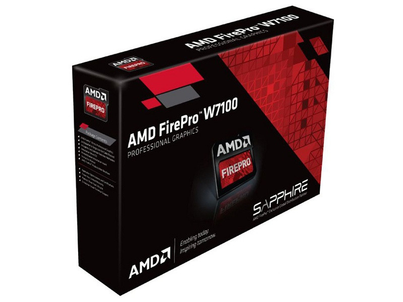 蓝宝石AMD FirePro W7100配盒图