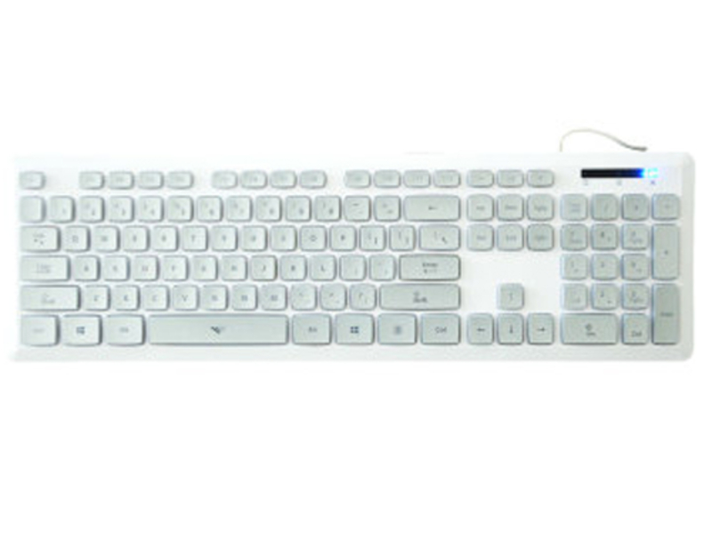 七巧手I5超薄键盘 白色+清洁刷 主图