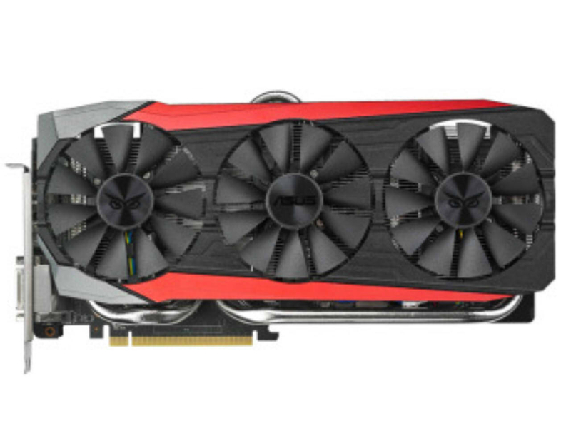 华硕strix-r9390x-dc3oc-8gd5-gaming 正面
