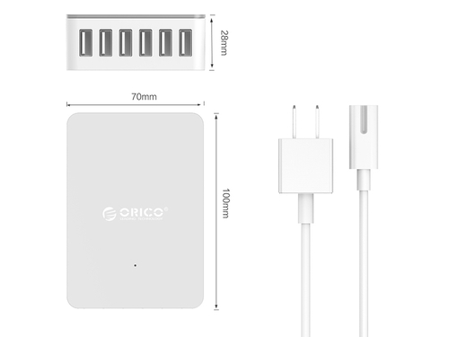 ORICO CSE-6U桌面式6口智能充电器
