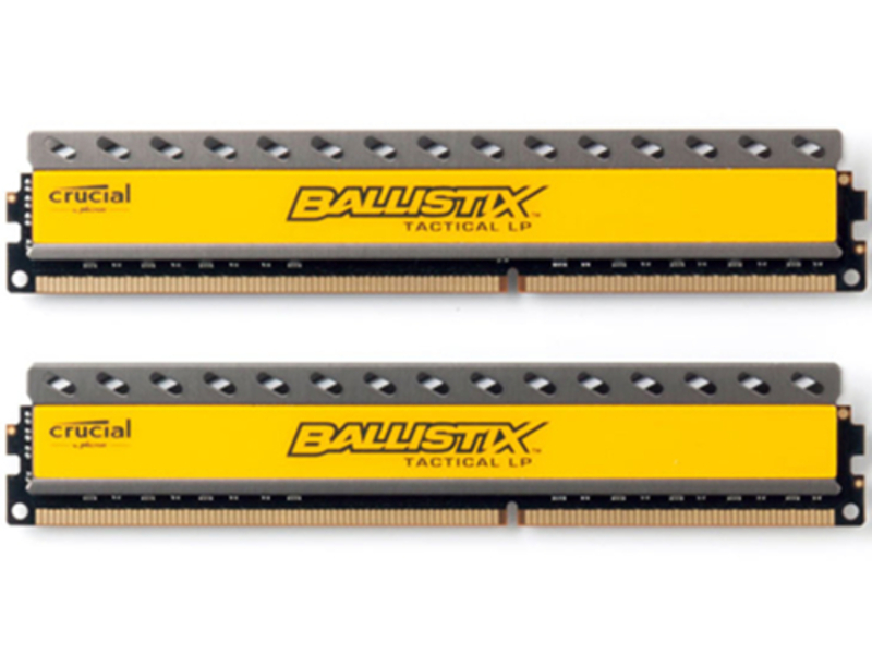Crucial英睿达镁光 Ballistix铂胜智能版黄马甲 DDR3 1600 8Gx2 主图