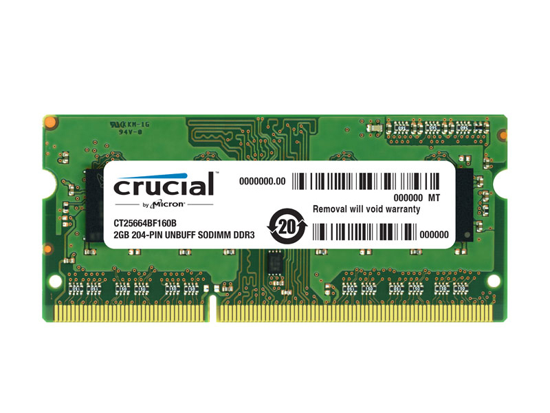 Crucial英睿达 DDR3 1600 2GB 笔记本内存条 PC3-12800 图片