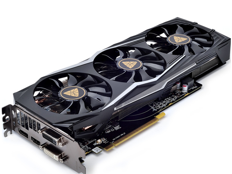 蓝宝石r9 380 4g d5 黑钻版 pro oc图赏