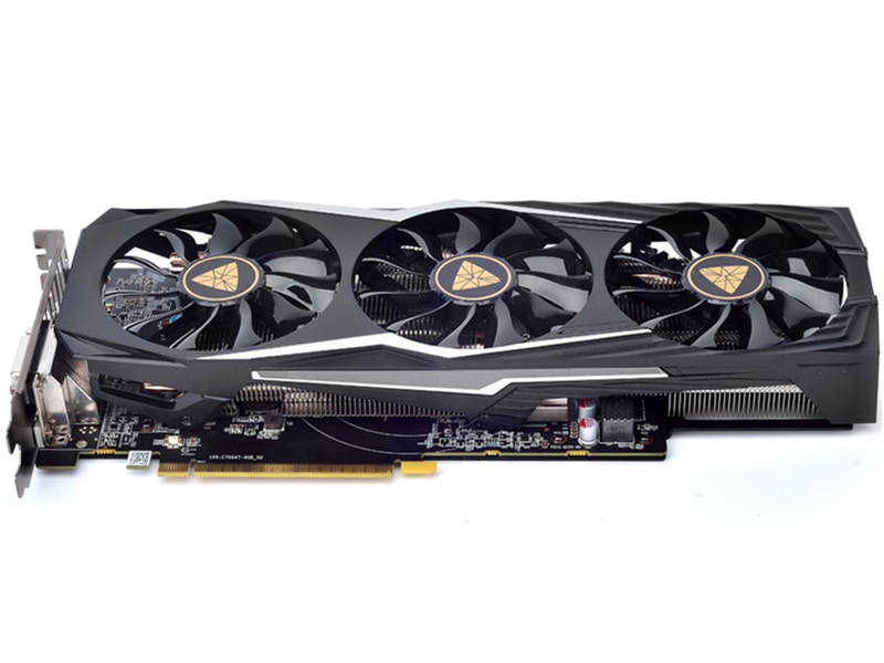 蓝宝石r9 380 4g d5 黑钻版 pro oc图赏