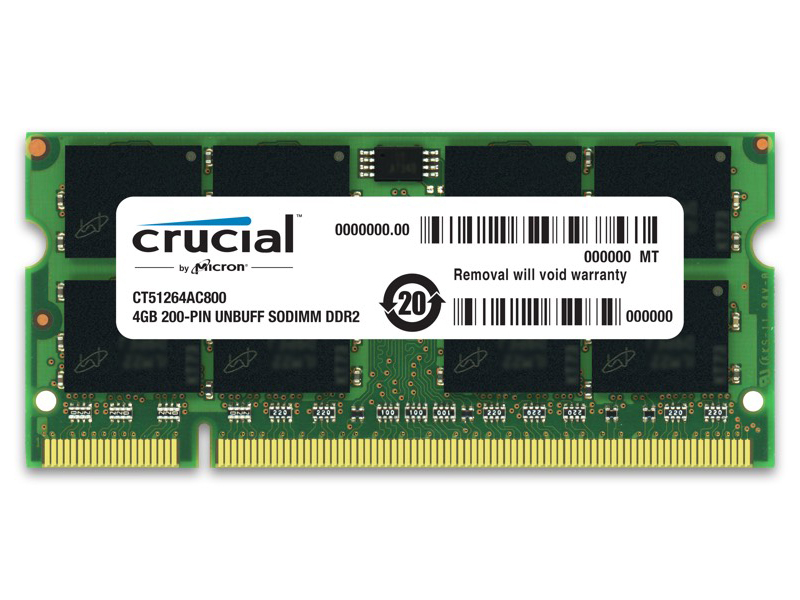 英睿达 DDR2 800 4GB 笔记本内存条 PC2-6400图片