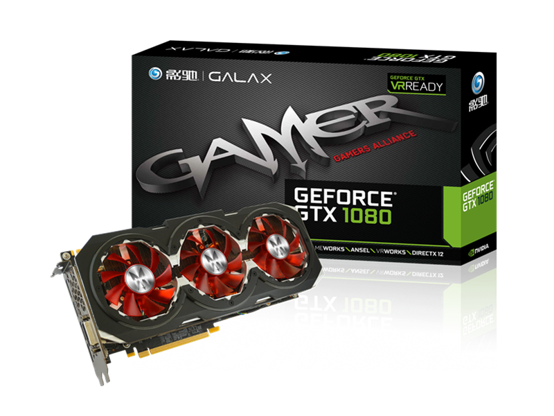 影驰GeForce GTX 1080 GAMER配盒图