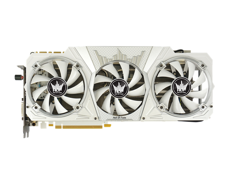 影驰GeForce GTX 1070 HOF 正面