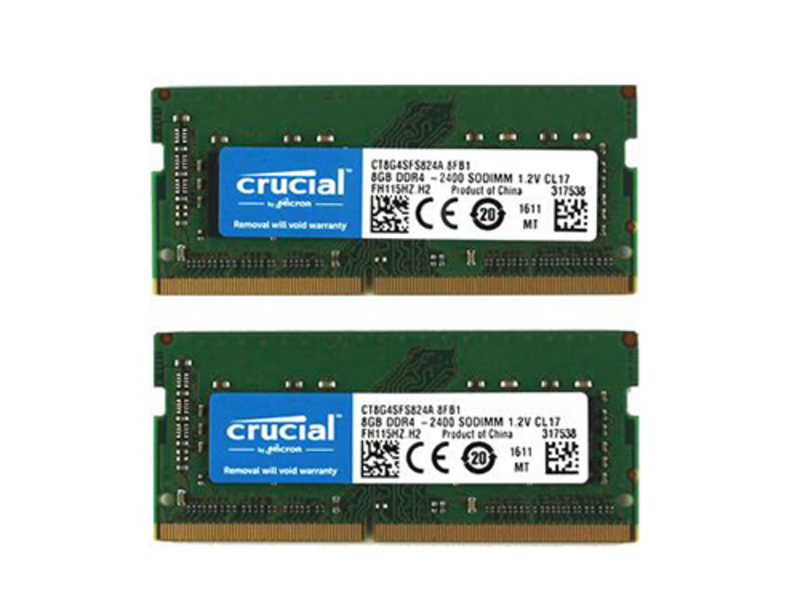 Crucial英睿达 镁光DDR4 2400 8G两条装 笔记本四代内存条效果图