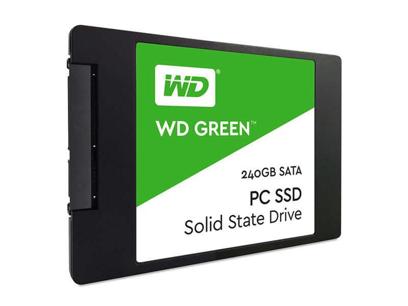 西部数据WD GREEN 240GB SATA3 SSD45度正面