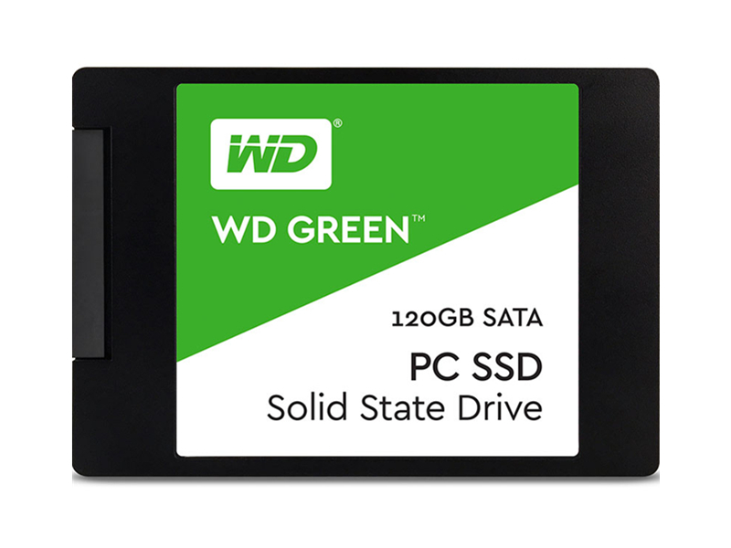 西部数据WD GREEN 120GB SATA3 SSD 正面
