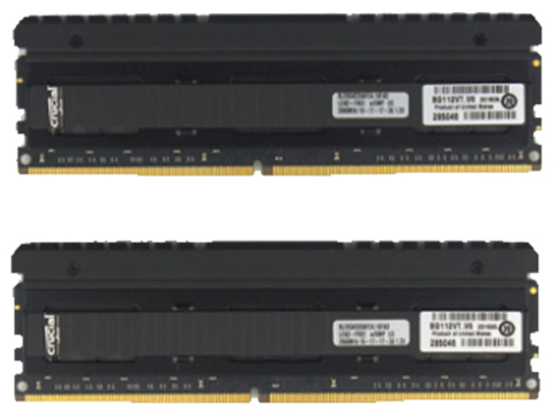 英睿达铂胜精英 Ballistix台式内存DDR4 2666 8G两条装 主图