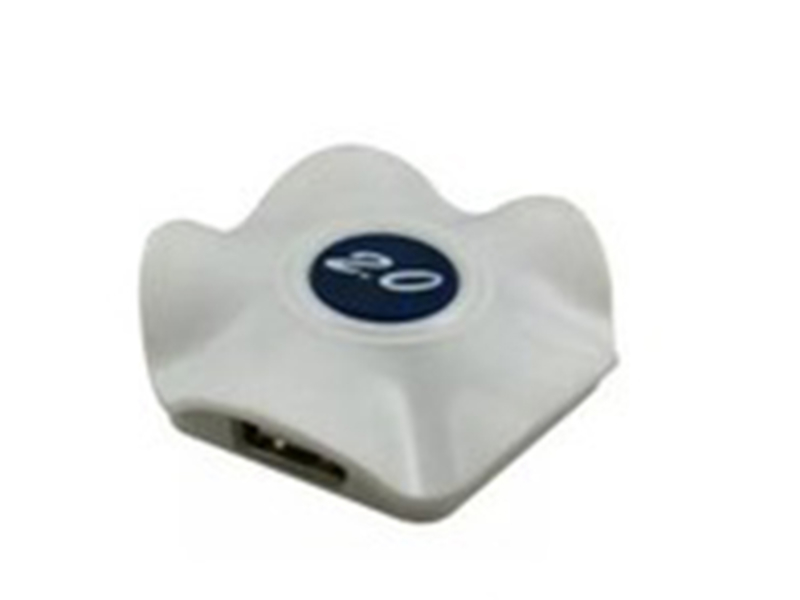 HEROKIN USB2.0高速拓展4口集线器莲花造型HUB分线器 白色 图片1