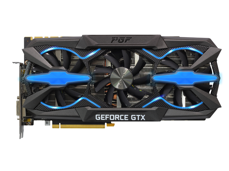 索泰GTX1080Ti-11GD5X 玩家力量至尊 正面