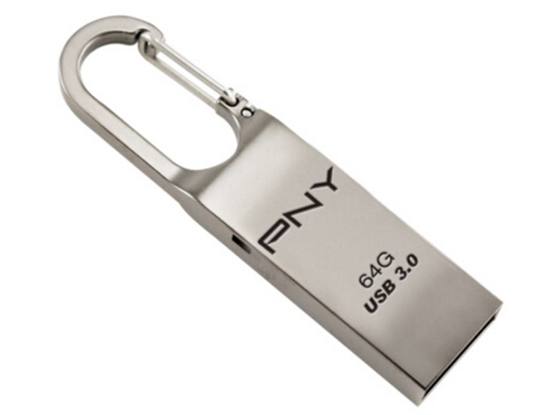 PNY快扣盘USB3.0(64G)斜放
