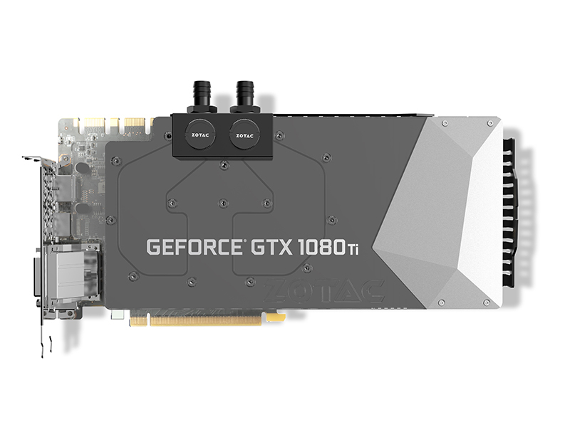 索泰GTX1080Ti-11GD5X寒冰至尊 正面