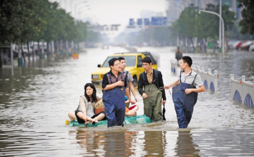 洪水无情人有情起亚与浙江共抗洪灾